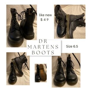 Dr. Martens Black Leather Boots